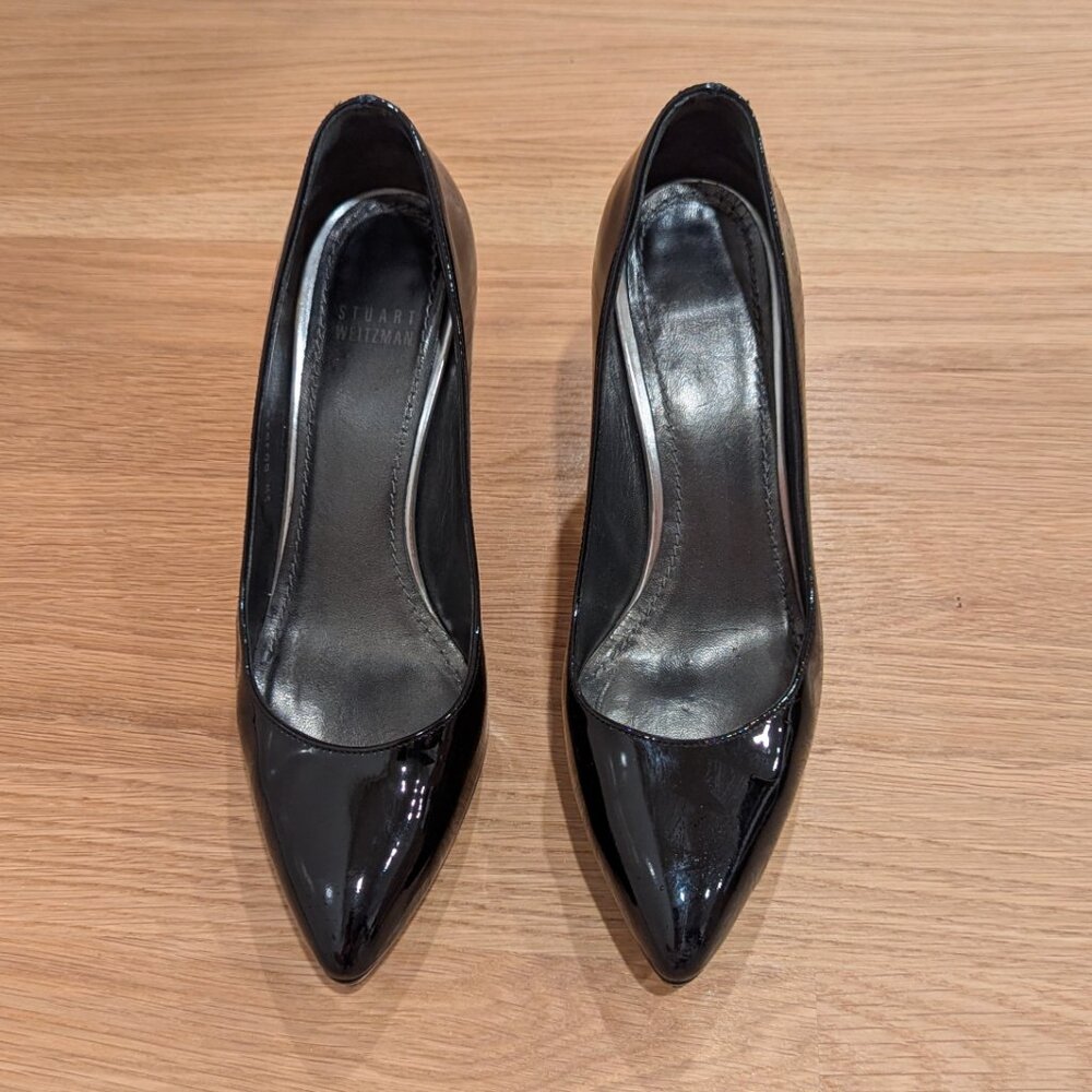 EUC Stuart Weitzman Platform Heels Pumps Patent Leather